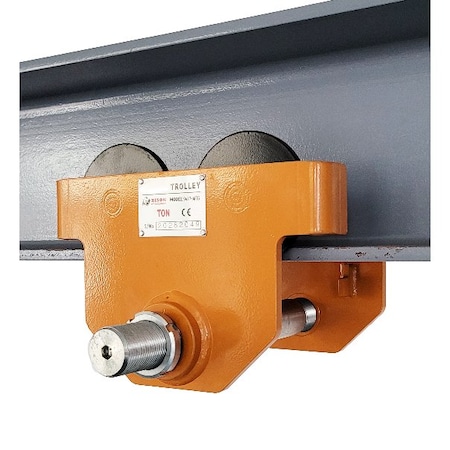 Bison Lifting Equipment 1 Ton Low Headroom Plain Trolley, 2"- 8.66" PT010-ATP